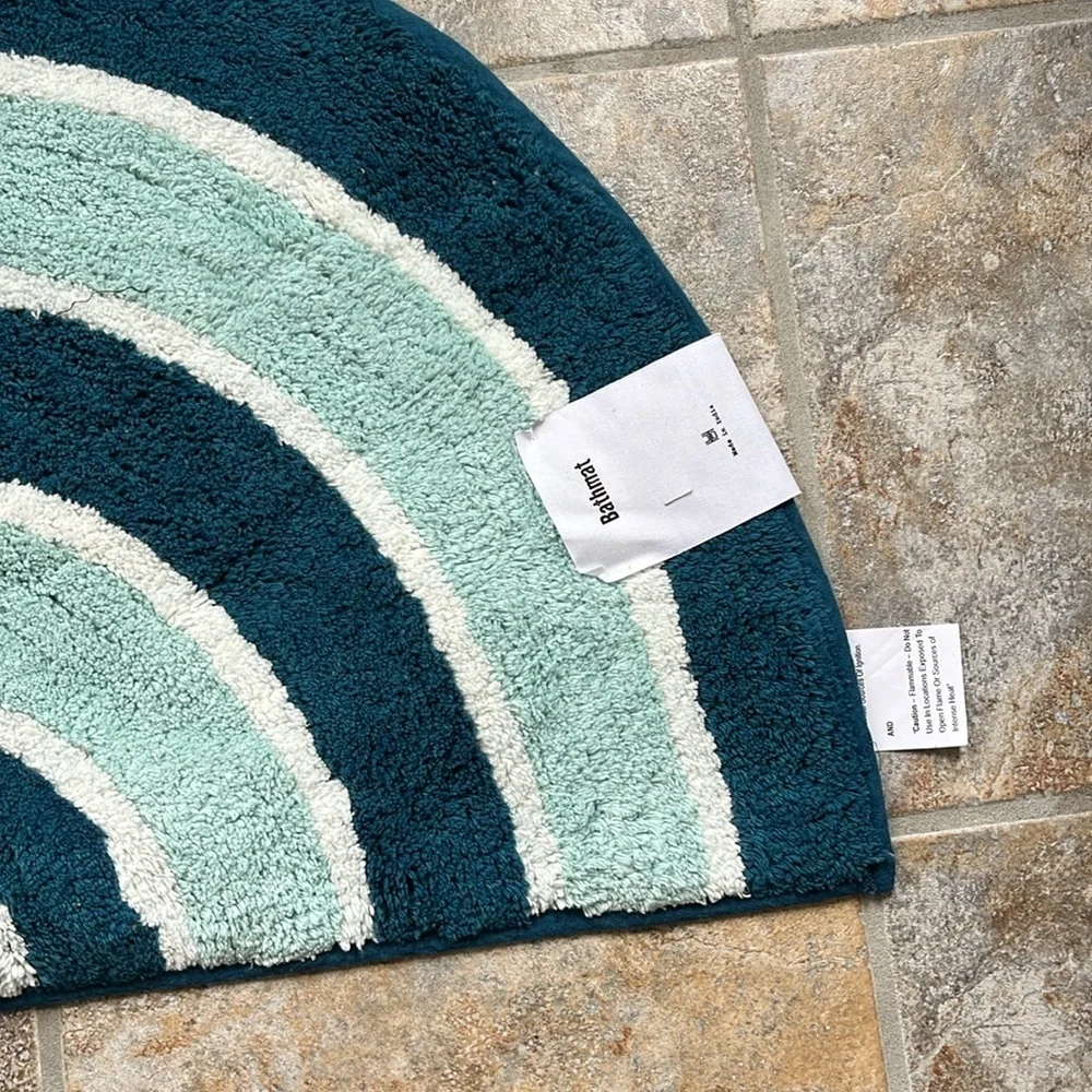 Urban Outfitters Shaped Rainbow Bath Mat NWT